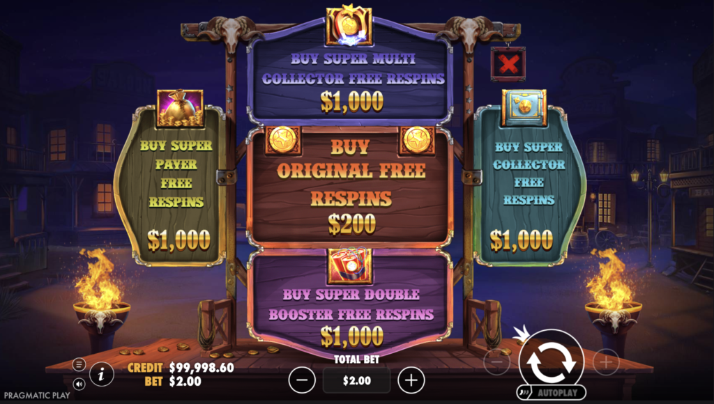 Cowboy Coins Bonus Buy Options