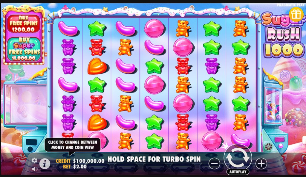sugar rush 1000 slot game