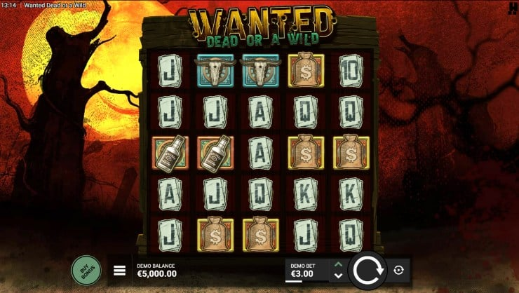 wanted: dead or a wild slot game
